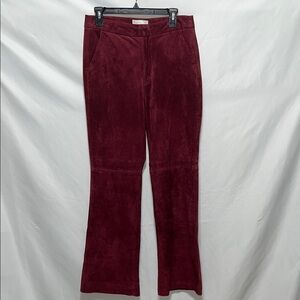 SOLD - Anthropologie Carson Suede High Rise Bootcut Pants